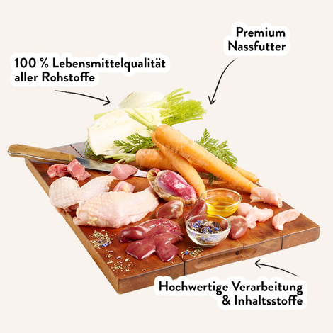 Dogs'n Tiger Mahlzeit! Nassfutter Huhn mit Karotte