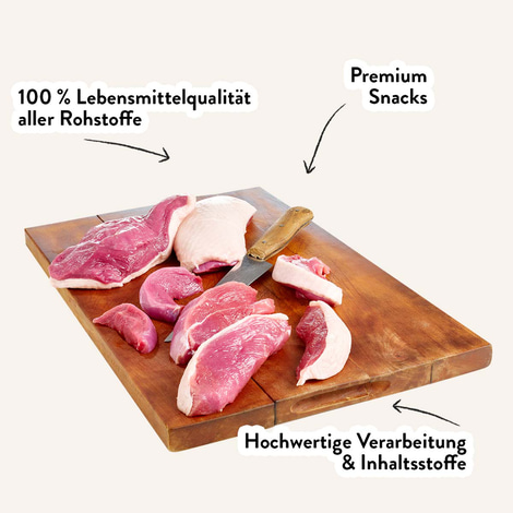 Dogs'n Tiger Päuschen gefriergetrocknetes Filet Ente (L) 80g