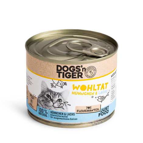 Dogs'n Tiger Wohltat Nassfutter Huhn & Lachs