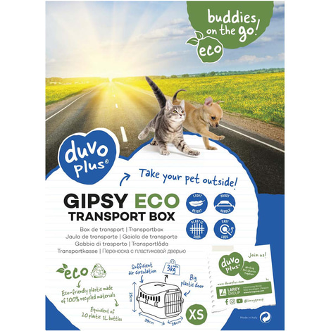 DUVO+ Gipsy eco Transportbox blau