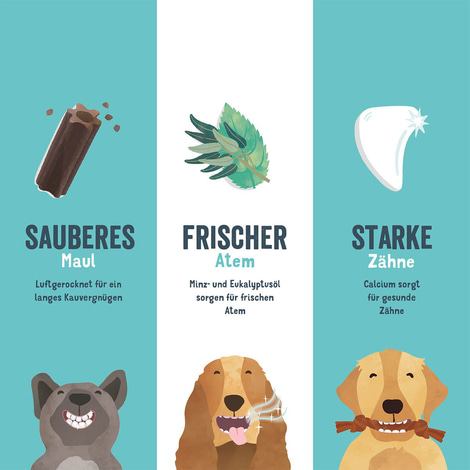 Edgard & Cooper Doggy Dental Erdbeere/Minze M