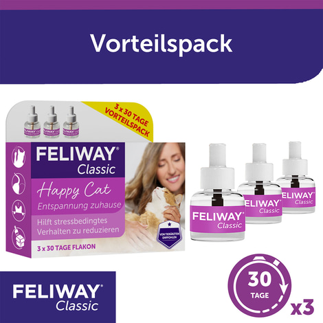 Feliway Classic 3x30 Tage Vorteilspack