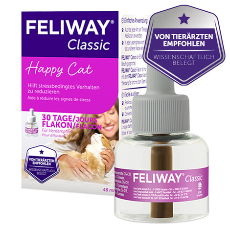 Feliway Classic Verdampfer 1 Monats-Nachfüllflakon 48ml