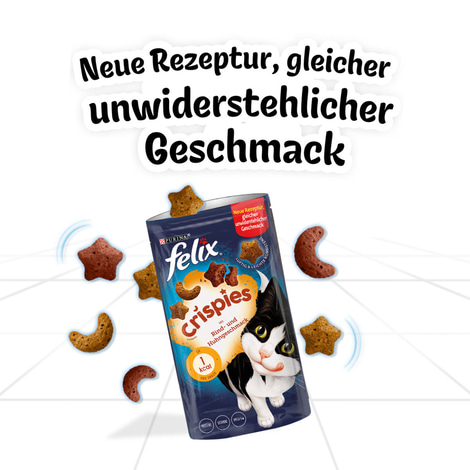 FELIX Crispies Katzensnack Rind- und Huhngeschmack