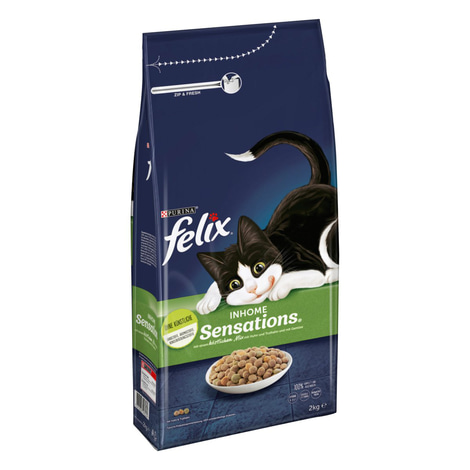 FELIX Inhome Sensations für Hauskatzen Huhn & Gemüse