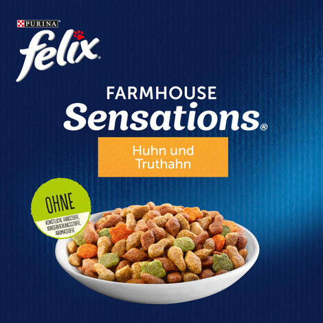 FELIX Inhome Sensations für Hauskatzen Huhn & Gemüse