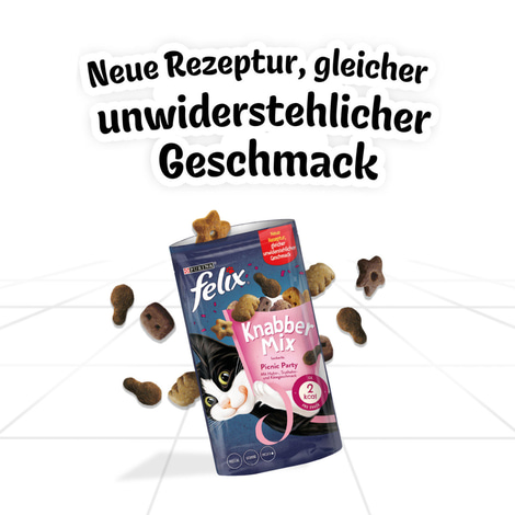 FELIX KnabberMix Picnic Party Katzensnack bunter Mix