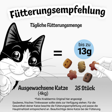 FELIX KnabberMix Strandspaß Katzensnack bunter Mix