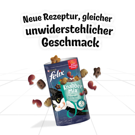 FELIX KnabberMix Strandspaß Katzensnack bunter Mix
