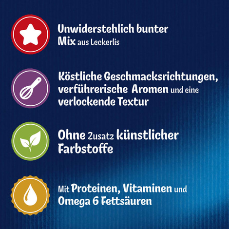 FELIX KnabberMix Strandspaß Katzensnack bunter Mix