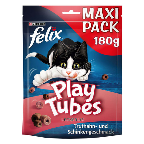 FELIX Play Tubes Katzensnack Truthahn & Schinken
