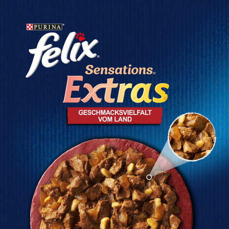 FELIX Sensations Extras in Gelee Geschmacksvielfalt vom Land 12x85g