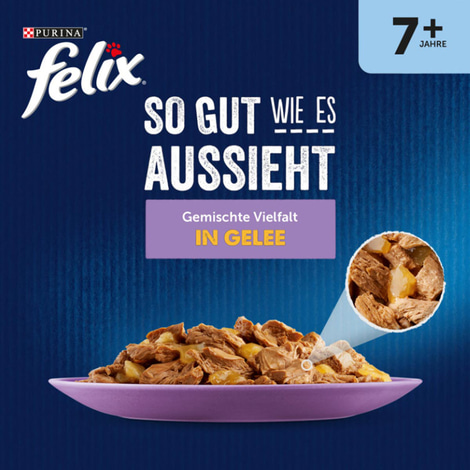 FELIX So gut wie es aussieht in Gelee Senior Gemischte Vielfalt 120x85g