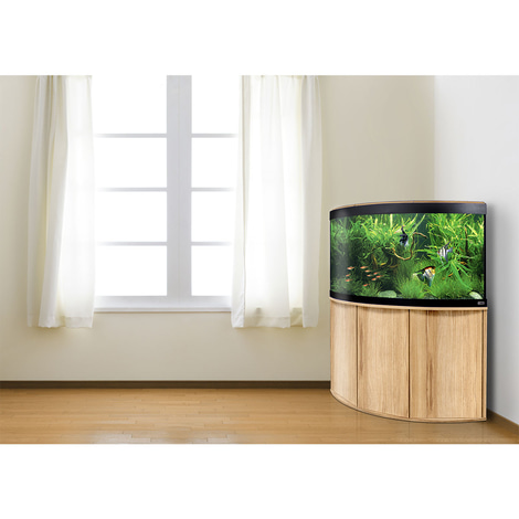 Fluval Komplett Eck-Aquarium mit Unterschrank Venezia 350