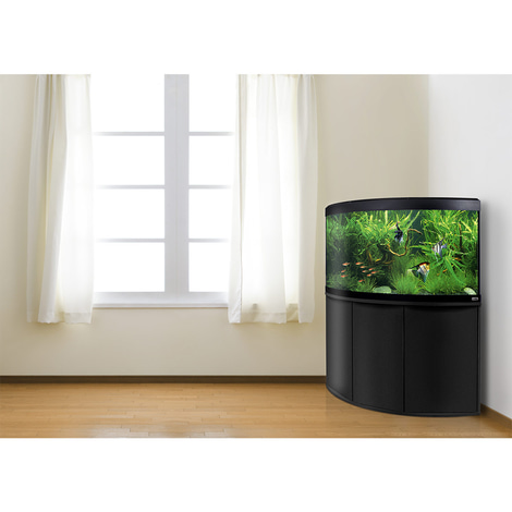 Fluval Komplett Eck-Aquarium mit Unterschrank Venezia 350