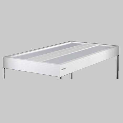 Giesemann Aquariumabdeckung SPHERA T5 silber eloxiert inkl. T5 Beleuchtung