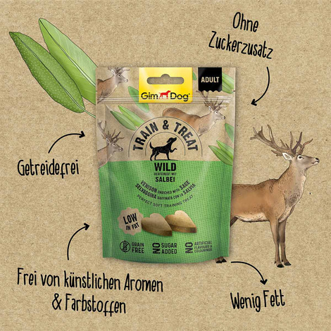 GimDog Train & Treat mit Wild und Salbei