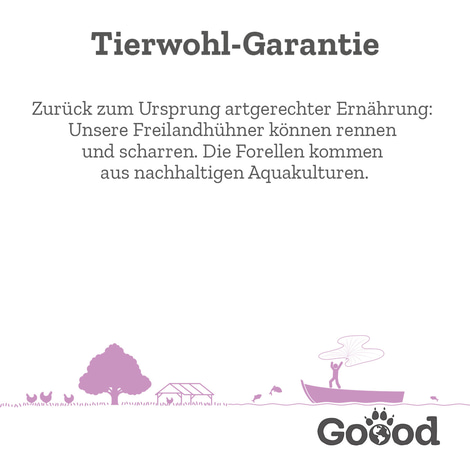Goood Mini Senior Freilandhuhn & nachhaltige Forelle