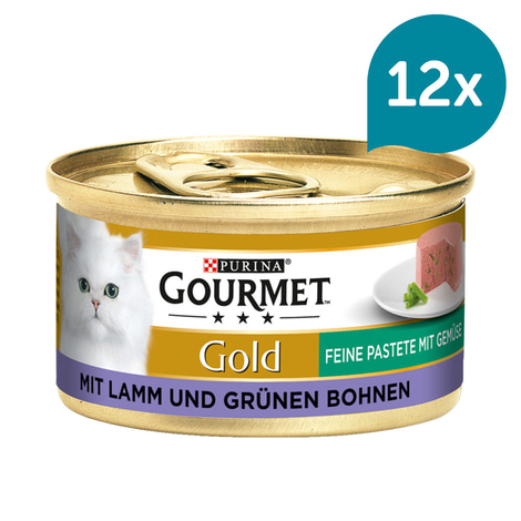 GOURMET Gold Feine Pastete mit Gemüse Lamm & grüne Bohnen