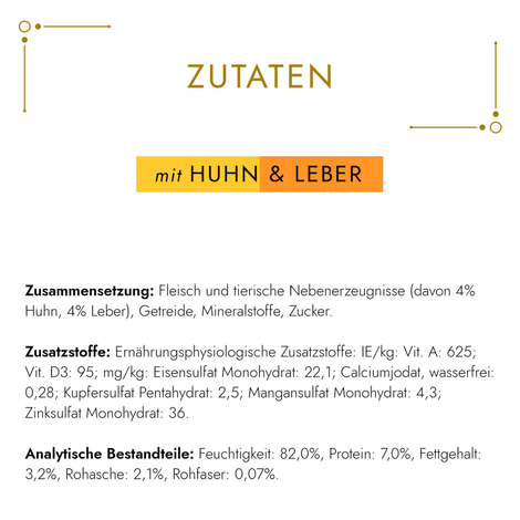 GOURMET Gold Zarte Häppchen in Sauce Huhn & Leber