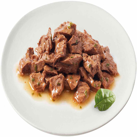 GOURMET Perle Erlesene Streifen in Sauce mit Forelle und Spinat