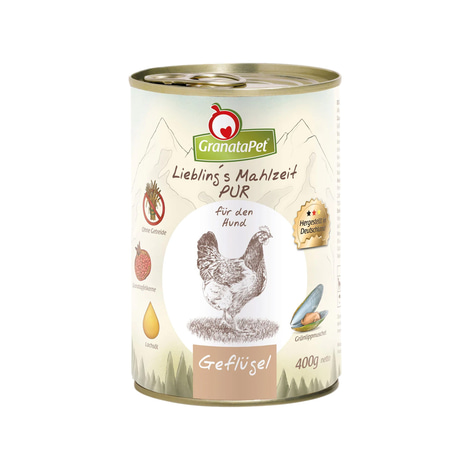 GranataPet Liebling's Mahlzeit Geflügel PUR