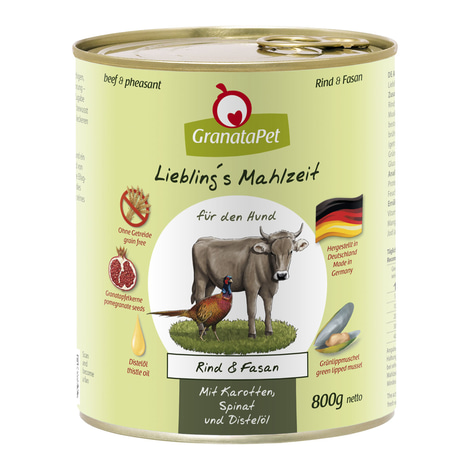 GranataPet Liebling's Mahlzeit Rind und Fasan