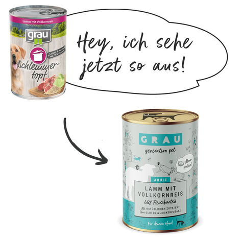 GRAU Hund Adult Lamm mit Vollkornreis