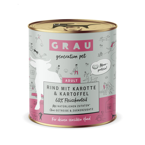 GRAU Rind mit Karotte & Kartoffel