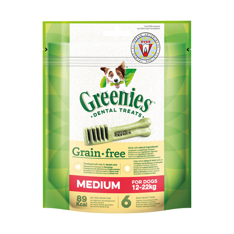 Greenies Grain Free Medium Zahnpflegesnacks für Hunde von 11-22kg - 170g