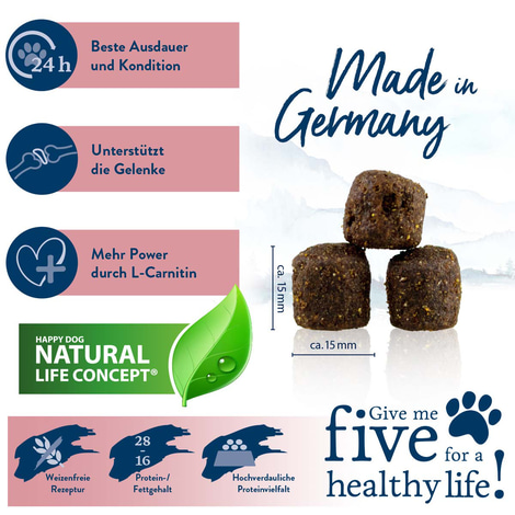 Happy Dog Supreme fit & vital Sport 14kg+1kg gratis