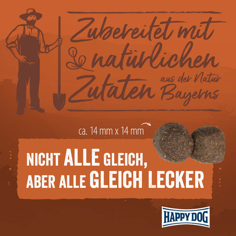 Happy Dog NaturCroq Rind & Reis