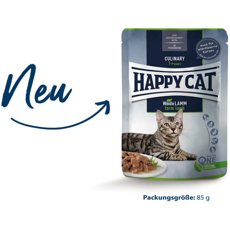 Happy Cat Culinary Meat in Sauce Weide Lamm Pouch