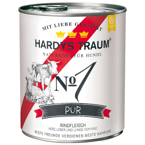 Hardys Traum Nassfutter Pur No. 1 Rind