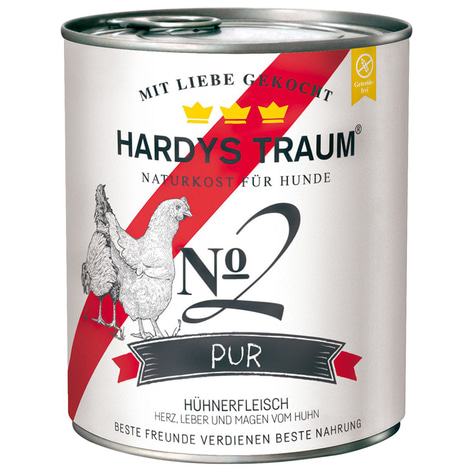 Hardys Traum Nassfutter Pur No. 2 Huhn