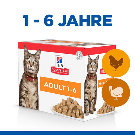 Hill's Science Plan Adult Multipack Huhn & Truthahn 12x85g
