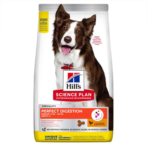 Hill's Science Plan Hund Perfect Digestion Medium Adult 1+ Huhn 14kg