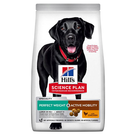 Hill's Science Plan Hund Perfect Weight + Active Mobility Large Breed Adult Huhn 12kg