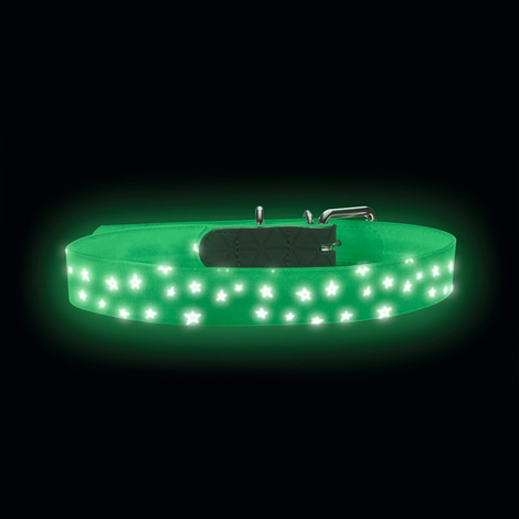 Hunter Halsband Convenience Reflect Glow weiß Sterne