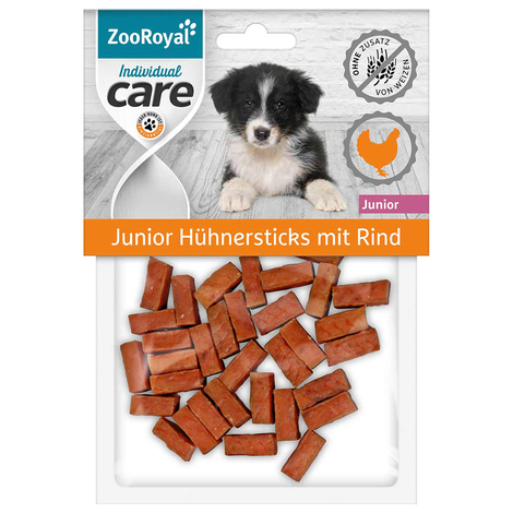 ZooRoyal Individual care Junior Hühnersticks mit Rind