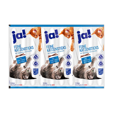ja! Feine Katzensticks Mischkarton 60x10 Sticks