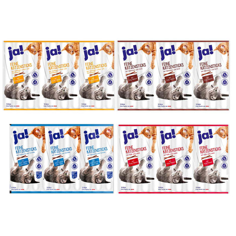 ja! Feine Katzensticks Mischkarton 60x10 Sticks