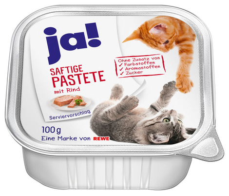 ja! Katzennassfutter Mixpaket Saftige Pastete