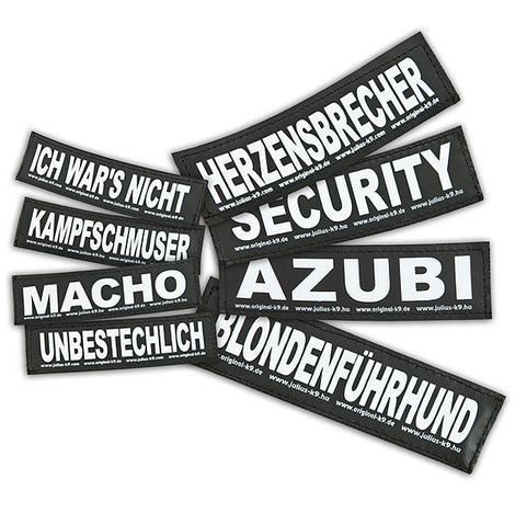 Julius-K9 Klettsticker Gr. S (11 x 3 cm)