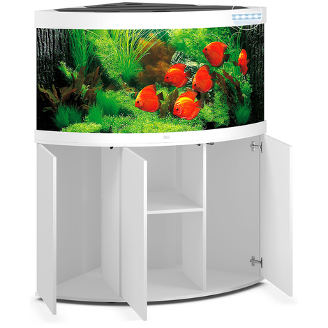 Juwel Komplett Eck-Aquarium Trigon 350 LED mit Unterschrank SBX weiß