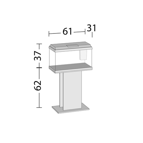 Juwel Aquarium Primo 60 schwarz