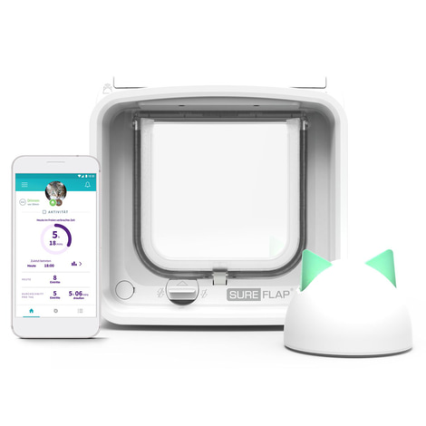 SureFlap Mikrochip Katzenklappe Connect + Hub