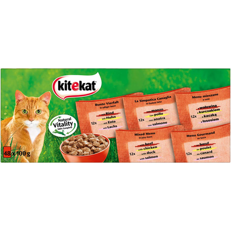 KITEKAT Bunte Vielfalt in Sauce 48x100g