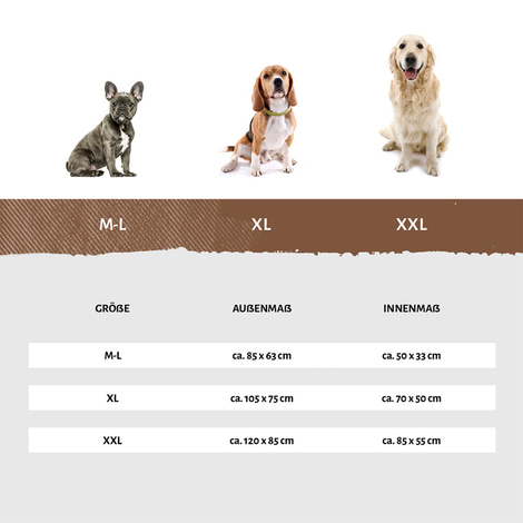 Knuffelwuff Hundebett Lotte Grau