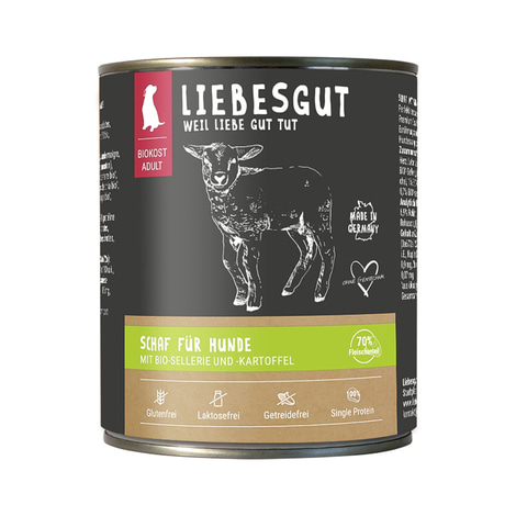 Liebesgut Adult Hund mit Schaf, Sellerie und Kartoffeln